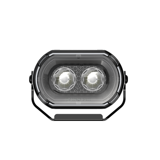 HEXCORE Toyota Tacoma (2016-2023) 2x4" Amber & White LED Pod Lights (Pair) for Above Hood - Image 1