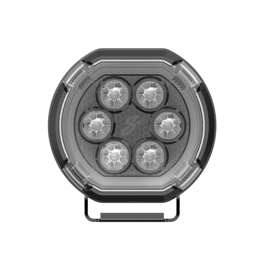 HEXCORE Toyota Tundra (2014-21) 6" Amber & White LED Pod Lights (Pair) for Above Hood - Image 1