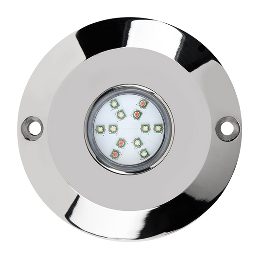 HydroBLAST 1-POD Underwater 60 Watt IP68 LED RGB Lighting System - Marine 316 Stainless Steel - Image 1