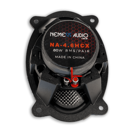 Nemesis Audio NA-4.6HCX – 4 x 6-Inch 2-Way 80 Watts RMS 4-Ohms Car Audio Coaxial Speakers - Image 1