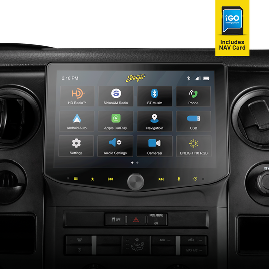 HORIZON10 Ford F-150 (2009-2014) 10" Plug-and-Play Radio Kit w/Nav Card - Image 1