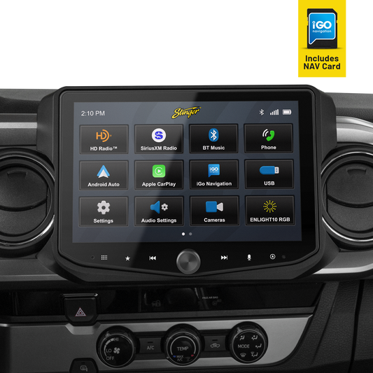 HORIZON10 Toyota Tacoma (2016-2023) 10" Plug-and-Play Radio Kit w/Nav Card - Image 1
